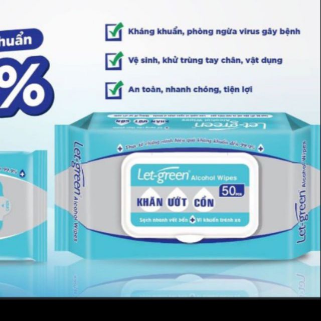 Combo 36 gói khăn ướt cồn 50 miếng