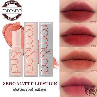 Son thỏi lì Romand New Zero Matte Lipstick 3g