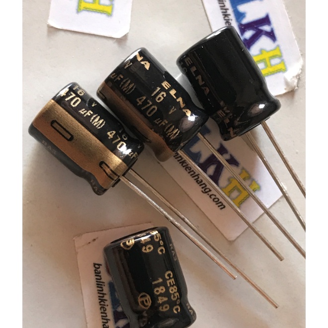 Combo 2 con Tụ âm thanh 16V 470uF 8x11 ELNA chính hãng