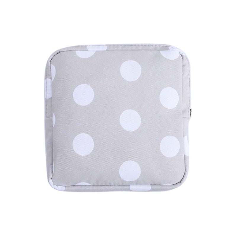 Túi đựng băng vệ sinh họa tiết chấm bi xinh xắn