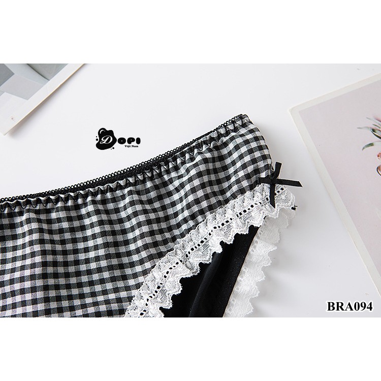 (BRA094) Quần lót nữ trơn in caro quần chíp nữ đồ lót cao cấp