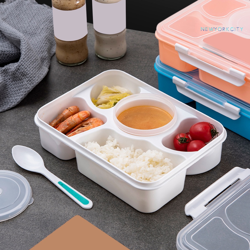 Hộp Nhựa Đựng Cơm Trưa 5 Ngăn Cách Nhiệt Không BPA