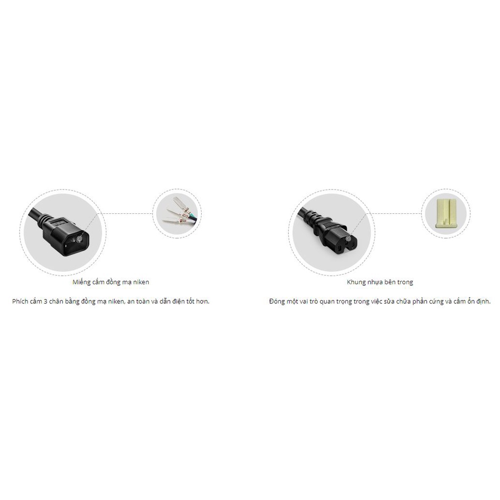 Dây nguồn C14 C15 dài 1m 1,5m 2m 3m 5m NEWLINK lõi 3x1.31mm2