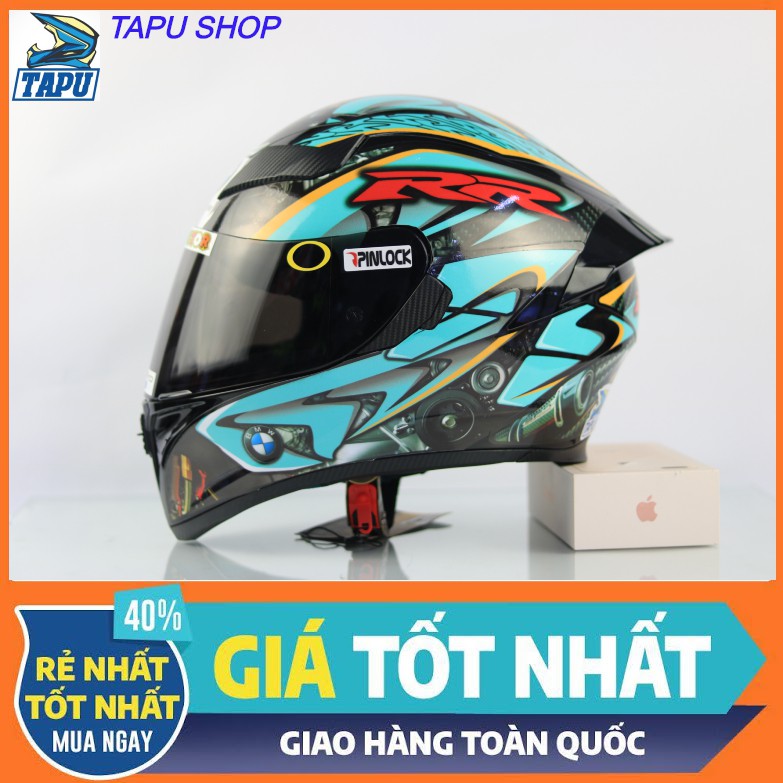 [FREESHIP] MŨ BẢO HIỂM FULLFACE ROC 1 KÍNH - ROYAL M138B LÊN TEM XANH MINT NEW 2020