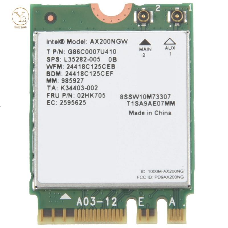 Thẻ Wifi Không Dây Ax200Ngw 2.4gbps 802.11ax Intel Ax200 5.0 Cho Windows 10