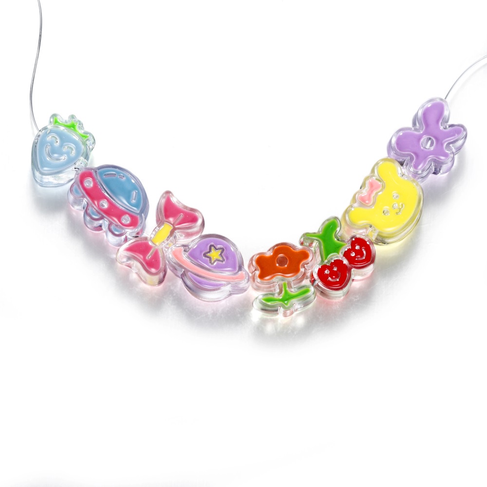 St.kunkka 5 cái hạt acrylic / mặt dây chuyền dễ thương chuỗi hạt vòng đeo tay làm