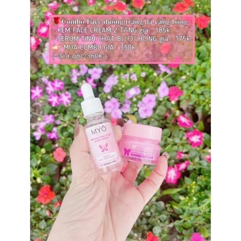 Combo Face Dưỡng Trắng Da Căng Bóng (