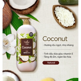 [ Giảm Sốc ] Sữa tắm ON THE BODY Natural Coconut 500g