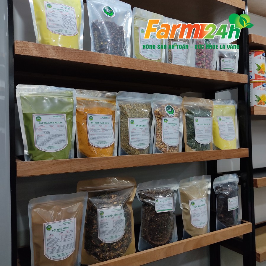 [500 gram] Bột nghệ vàng nguyên chất 100%, chuẩn bột nghệ làm gia vị, hàng công ty, đầy đủ kiểm định | Farm 24h