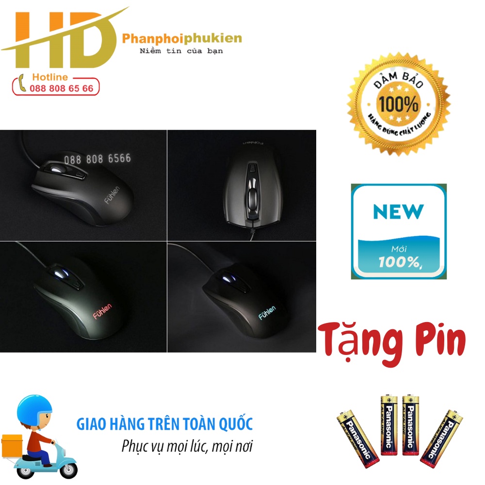 Chuột Fuhlen X102s Led 7 màu chính hãng BH 2 năm