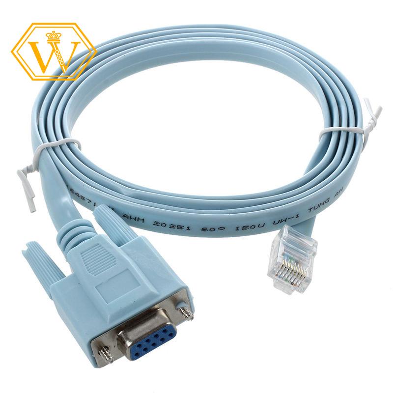 Cáp Phẳng Chuyển Đổi 4.9ft Rj45 Sang D-Sub Rs232 Db9