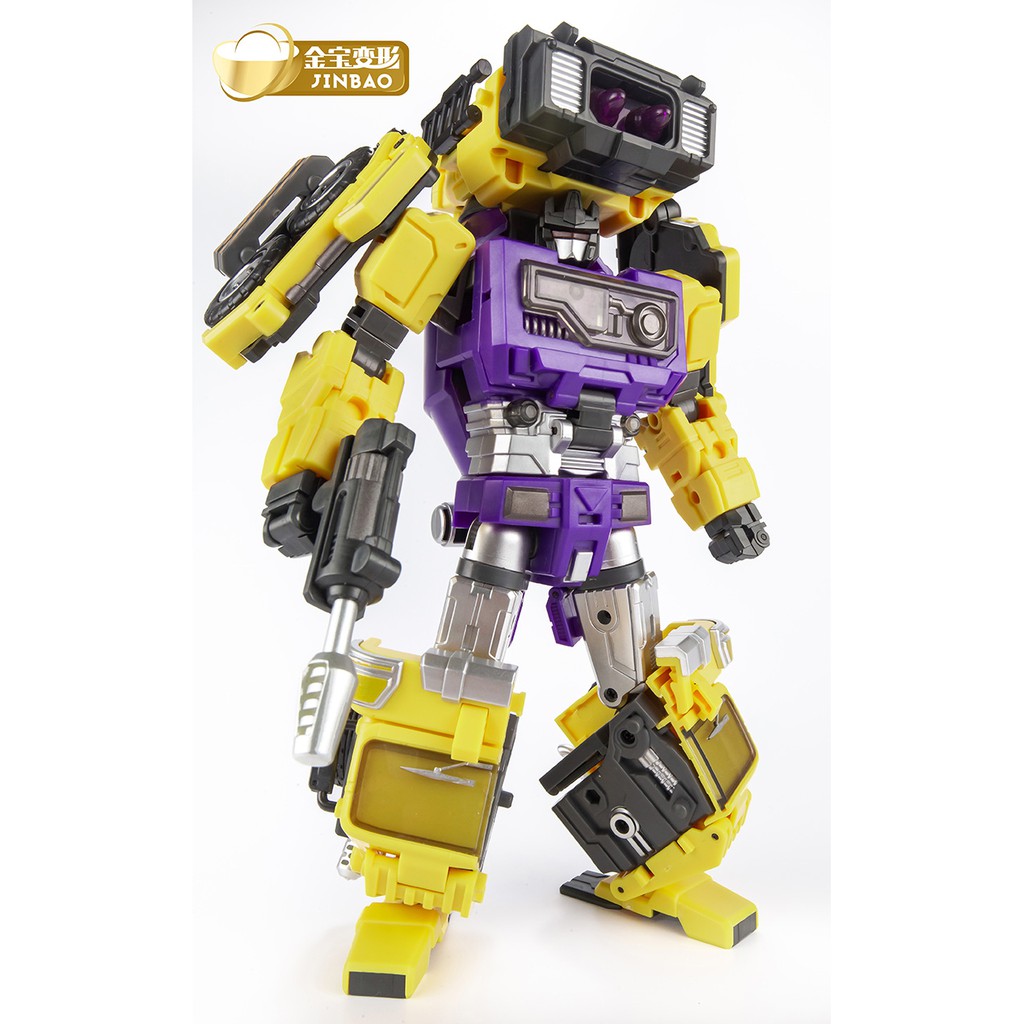 Mô hình JinBao Oversized KO Generation Toys Devastator Yellow Version + Upgrade Kit