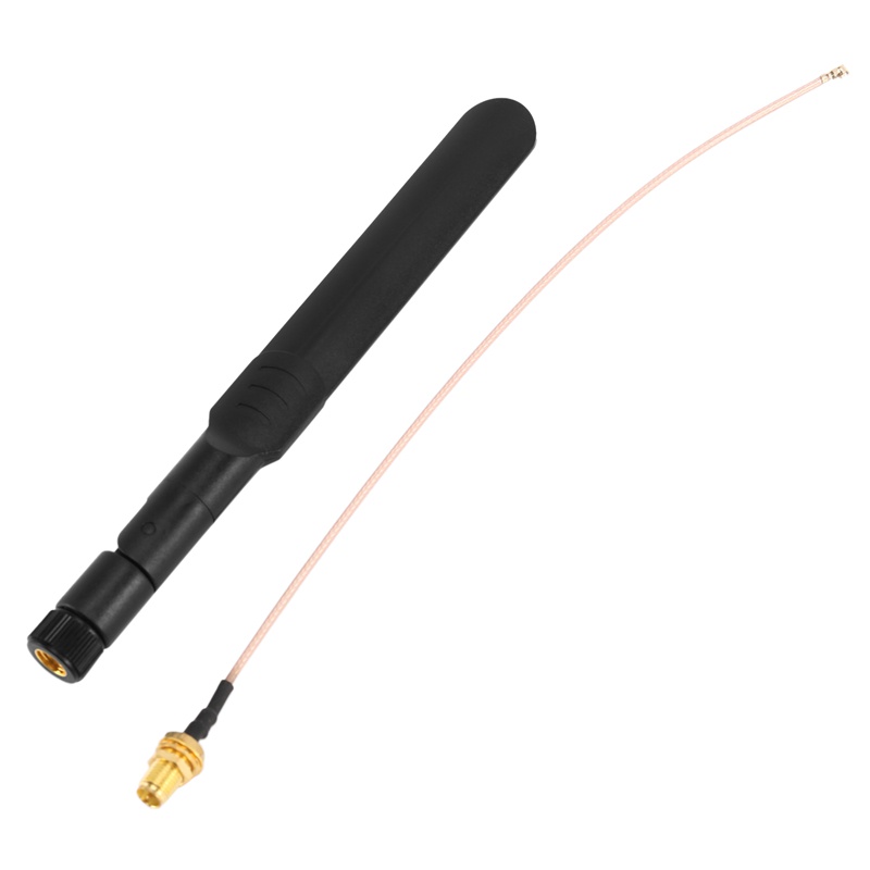 Bộ 4 Ăng Ten WiFi 2.4GHz 5GHz 5.8GHz 8DBi RP-SMA 20cm 8 Inch RG178 U.FL IPX IPEX Sang RP-SMA Đầu Cái