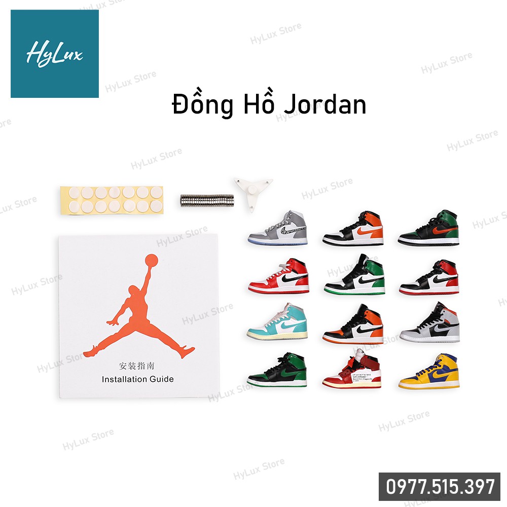 Đồng Hồ Treo Tường Jordan - Đồng hồ mô hình 3D