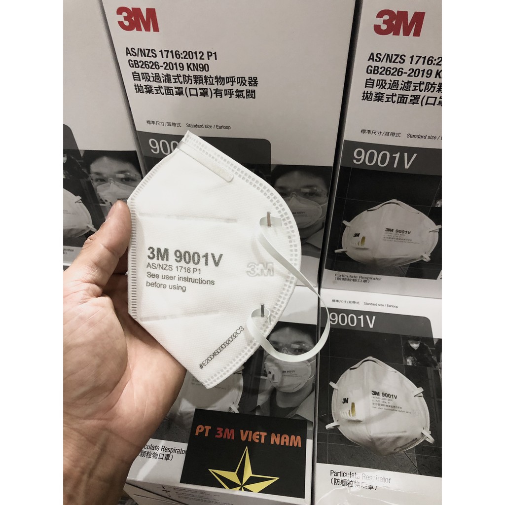 Khẩu trang 3M 9001V có van thoáng khí | BigBuy360 - bigbuy360.vn