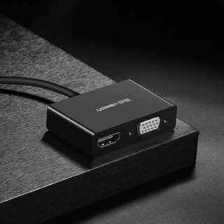 BO CHUYEN DOI USB TYPE C SANG HDMI+VGA DAI 15CM UGREEN CM178