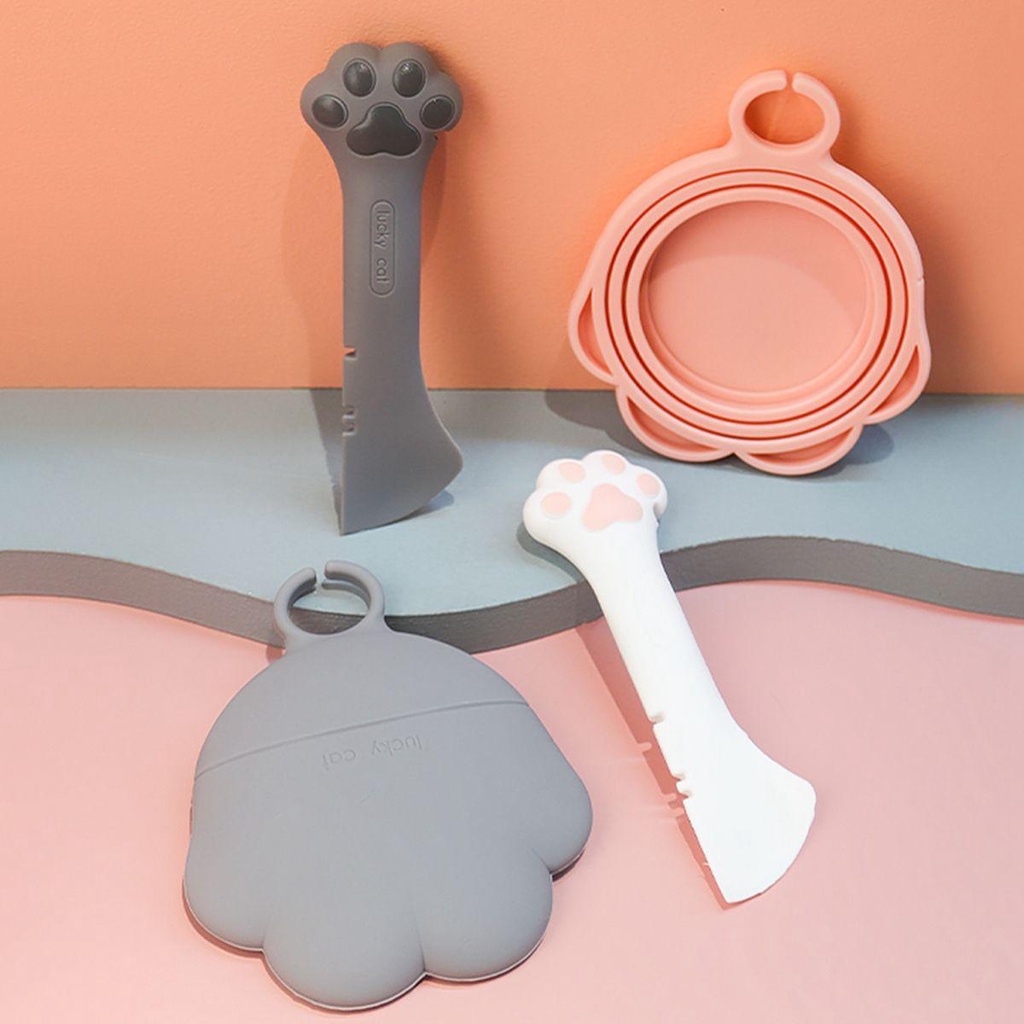 Nắp Đậy Lon Nước Bằng Silicone Đa Năng Có Thể Tái Sử Dụng Cho Thú Cưng