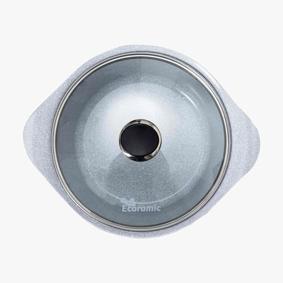 Nồi đá Ecoramic cao cấp phủ 5 lớp chống dính ceramic siêu bền – 22 cm