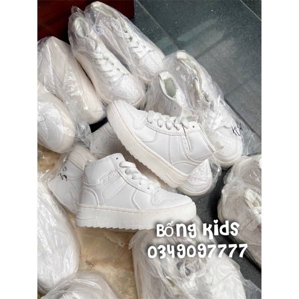 Giày Sneakers Cao Cổ Bé Trai Cao Cổ Trắng ZR(có lỗi)