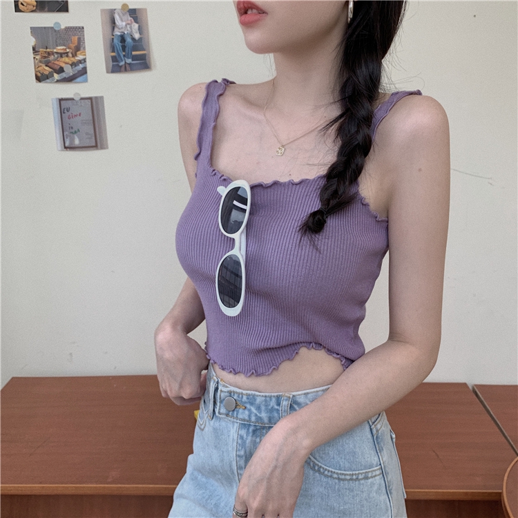 Áo không tay màu trơn thời trang Hàn Quốc cho nữ | BigBuy360 - bigbuy360.vn