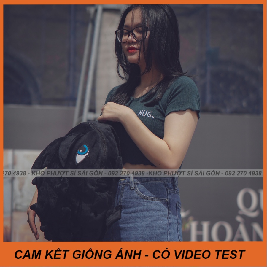 Kho balo khủng long nhung mịn size lớn SG - Balo khủng long đi phượt nhiều màu chọn lựa
