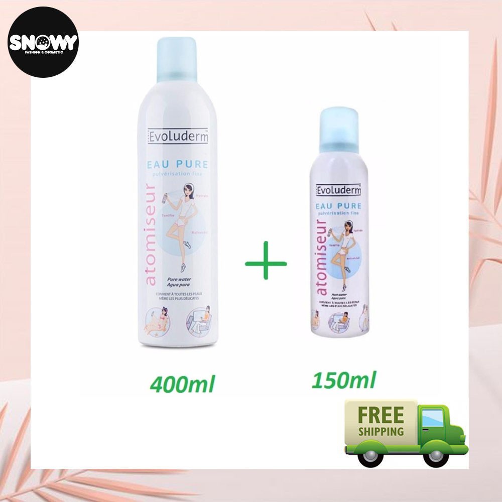 Xịt Khoáng Pháp Evoluderm Cấp Ẩm Làm Dịu Da (Chai 150ml & 400ml)