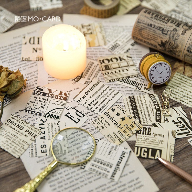 Giấy dán trang trí hình tờ báo sáng tạo