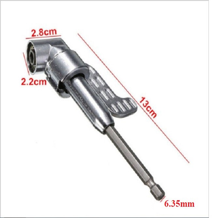 Đầu chuyển hướng khoan bắt vít góc hẹp - Đầu chuyển hướng máy khoan vặn vít góc chuôi lục