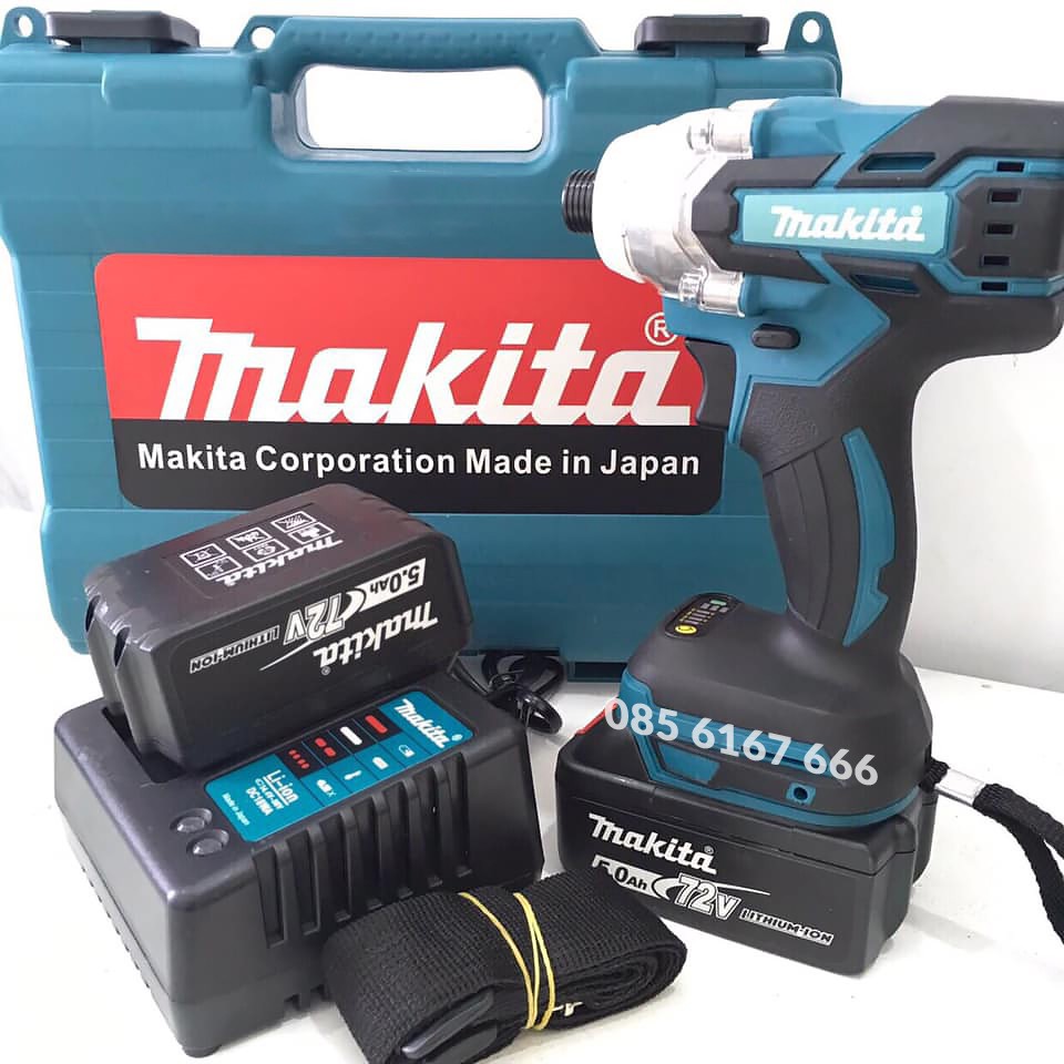 Máy chuyên vít makita 72v không chổi than , máy bắn vít 72v lõi đồng tặng kèm mũi vít
