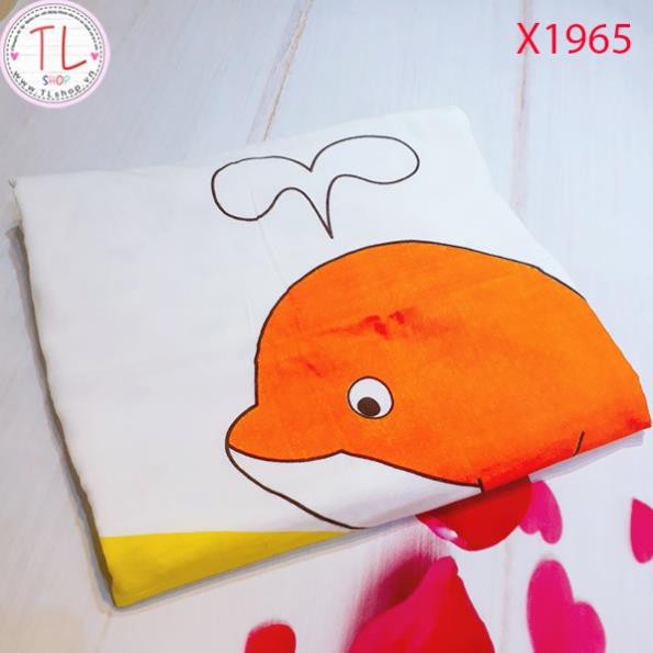 KHĂN TẮM HỌA TIẾT CÁ HEO NGỘ NGHĨNH CHO BÉ YÊU