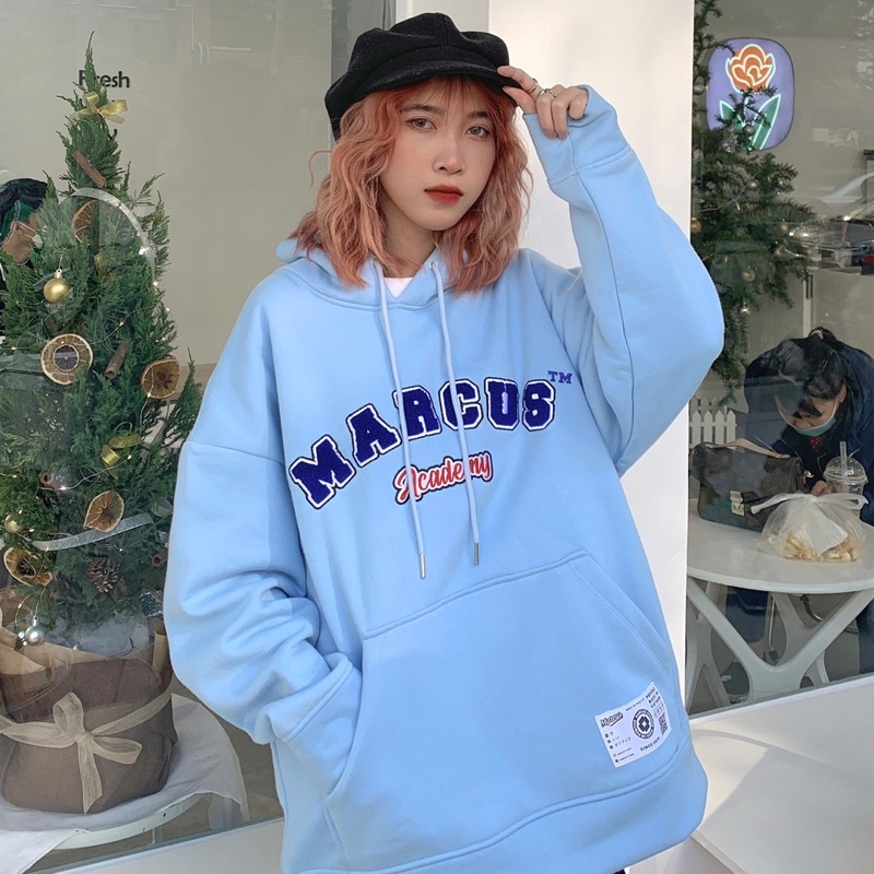 Áo hoodie nỉ bông ACADEMY MAICUS basic nam nữ form rộng unisex oversize Local Brand