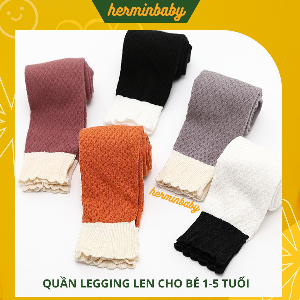 Quần legging len cho bé gái 1-5 tuổi - quần len cho bé cao cấp 5 màu dễ thương