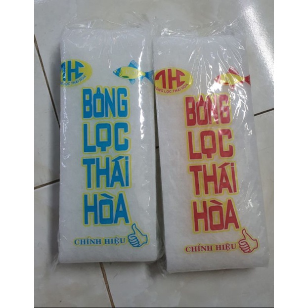 Bông lọc Thái Hòa 2 lớp siêu mềm mịn lọc nước hồ cá, tép khuyến mãi 4k 1 gói