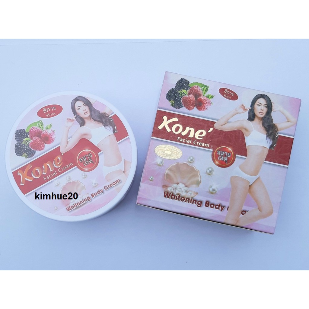 Kem Dưỡng Da Siêu Trắng Erina Cherry Chiết xuất dâu tằm Koné Whitening Body Cream SPF 45+++