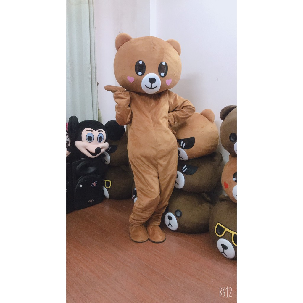 XẢ KHO Trang Phục Mascot Gấu Brown và thỏ Cony