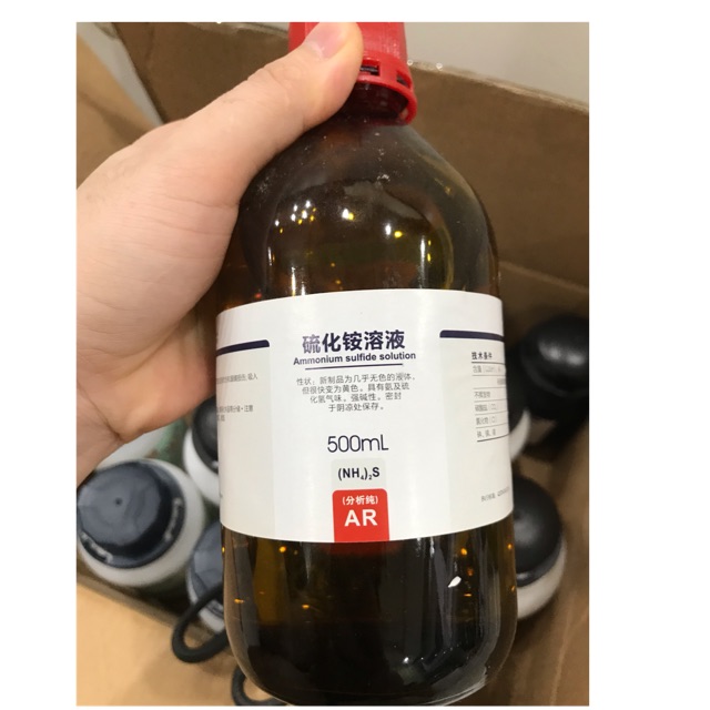 Hóa chất ammonium sulfide (NH4)2S Xylong chai 500ml CAS 12135-76-1