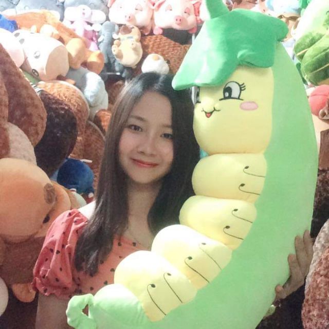 Gối ôm.3d con sâu 90cm