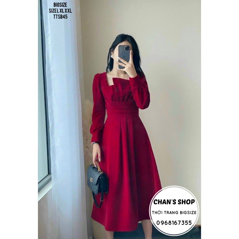 Bigsize 60- 90kg ĐẦM XOÈ XẾP LY EO | BigBuy360 - bigbuy360.vn