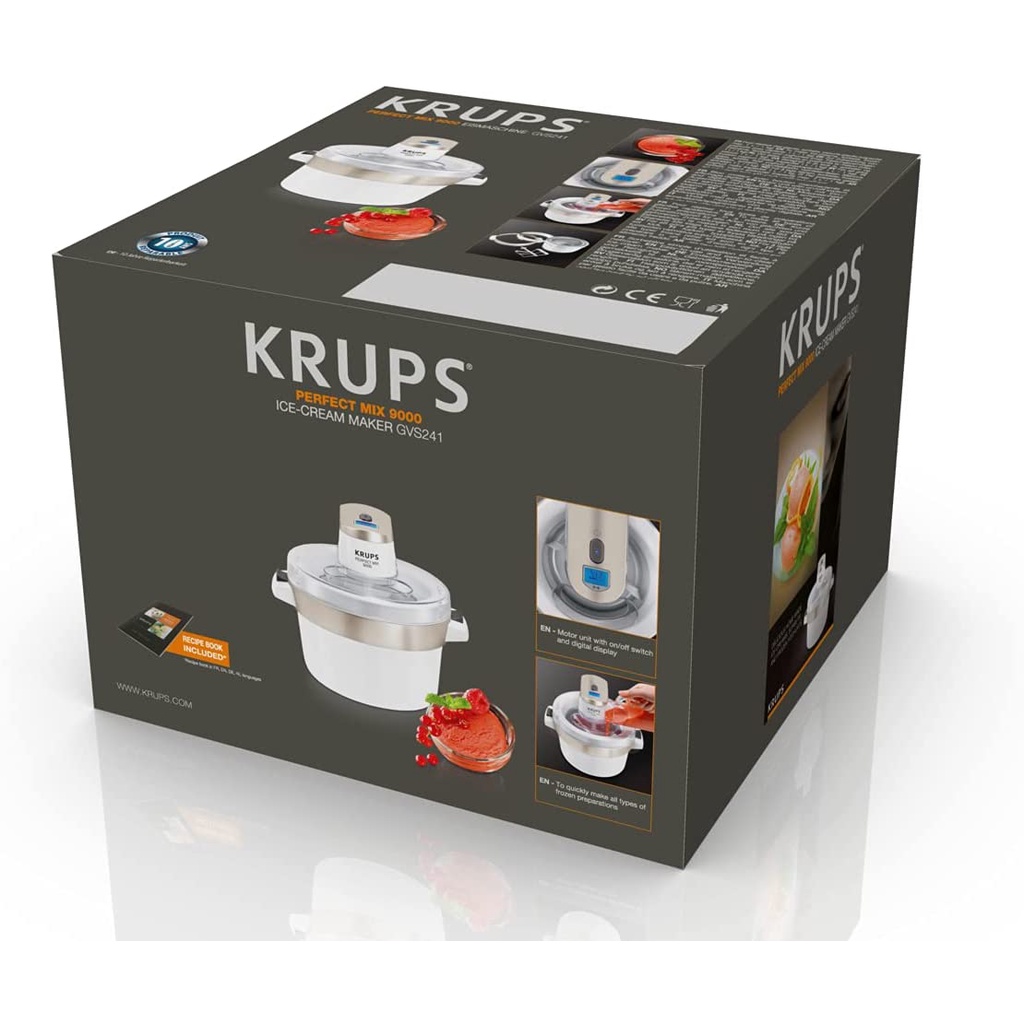 Máy làm kem Krups GVS241 Ice Cream Maker - Hàng Đức