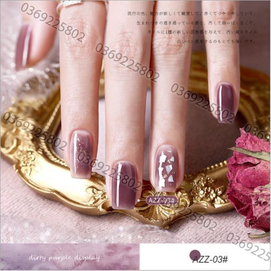 SET Sơn gel AS mã AZZ mẫu chai đỏ nhọn 9 chai 15ml siêu HOT siêu xịn