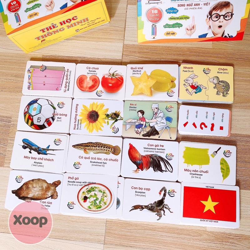 Sale !!! Thẻ Học Thông Minh 16 Chủ Đề
