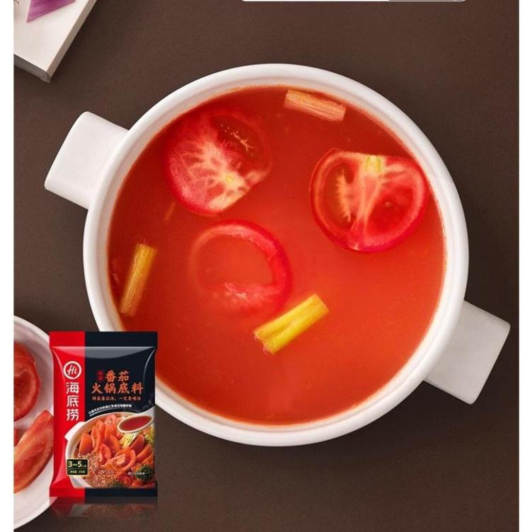 Gói gia vị lẩu Haidilao vị cà chua không cay 200g - cốt lẩu Tứ Xuyên có sẵn đủ vị - Hansik Kitchen