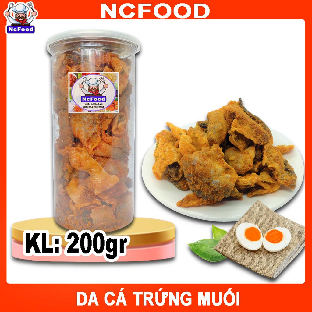 Da cá trứng muối hủ pet 200gr (NCFOOD)