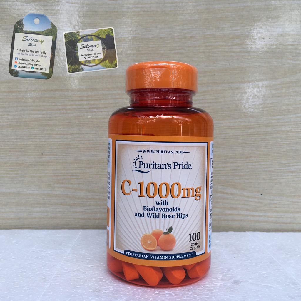 Viên uống Bổ Sung Vitamin C Puritan's Pride - Nhanh Liền Sẹo, Mờ Vết Thâm | BigBuy360 - bigbuy360.vn