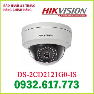 Camera ip dome hồng ngoại 2.0 megapixel hikvision ds-2cd2121g0-is