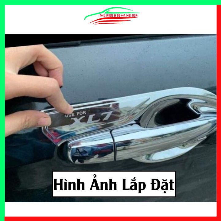 Ốp tay hõm mạ crom Suzuki XL7 2020-2023 sáng bóng chống trầy bảo vệ cửa xe ô tô