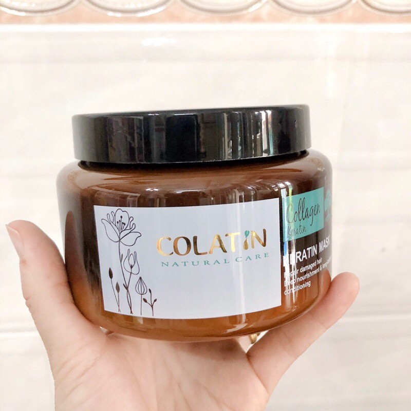 Hấp dầu Colatin cho tóc khô hư tổn 500ml - hũ