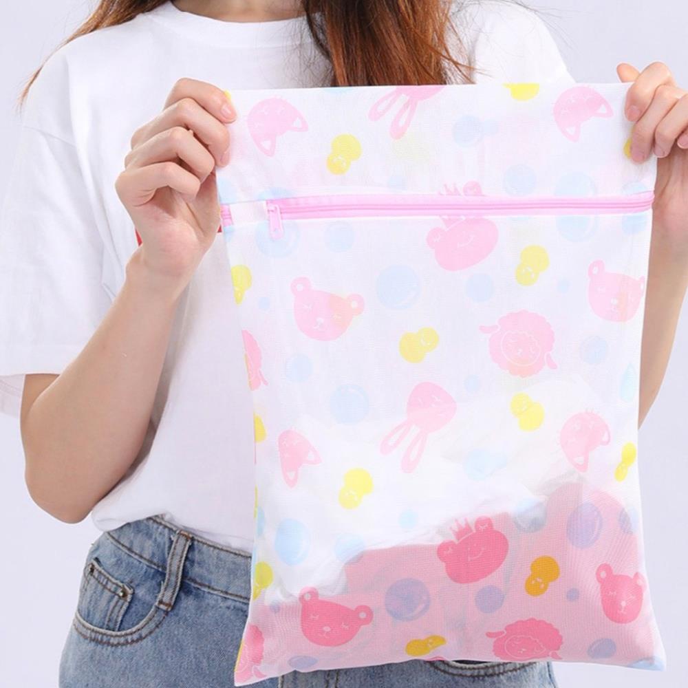 Túi giặt đồ máy giặt hình hoa set 5 chiếc, túi lưới giặt quần áo lót tiện lợi