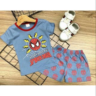 Combo 4 bộ thun cotton xuất cho bé trai 180K