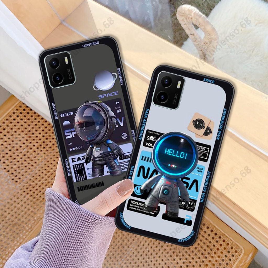 Ốp lưng Vivo Y15s / Y15a hình người máy, robot nasa đáng yêu dễ thương